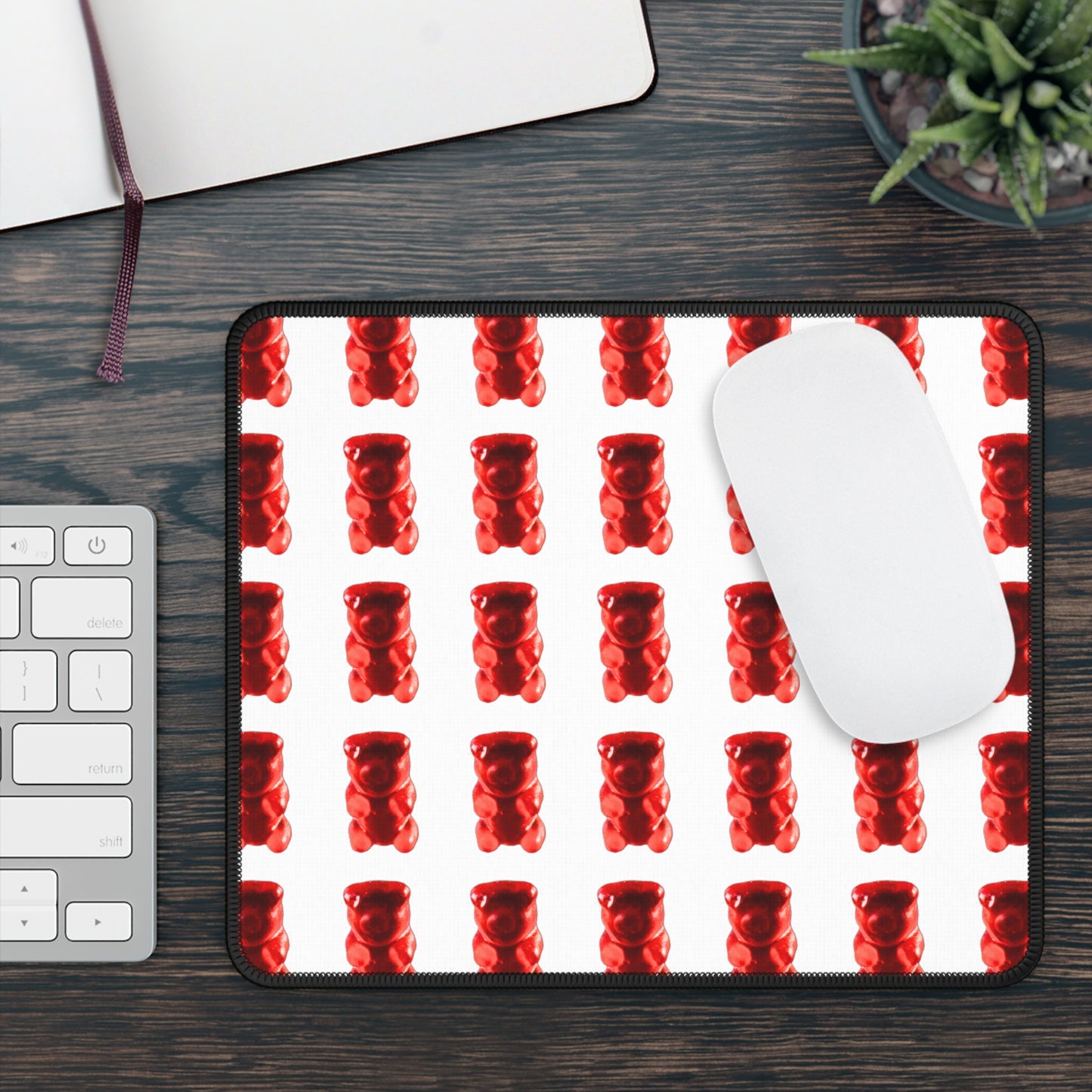 Red Gummy Bear Gaming Mouse Pad