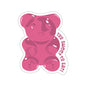 Pink Gummy Themed Indoor/Outdoor Die Cut Vinyl Sticker