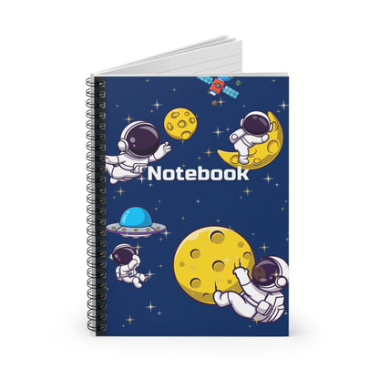 Astronaut Themed Spiral Bound Notebook