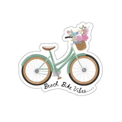 Beach Bike Vibes Indoor/Outdoor Die Cut Vinyl Sticker