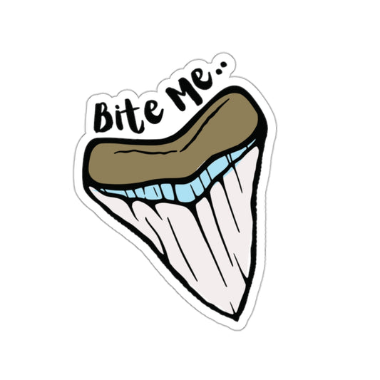 Bite Me Shark Die Cut Vinyl indoor/outdoor Sticker