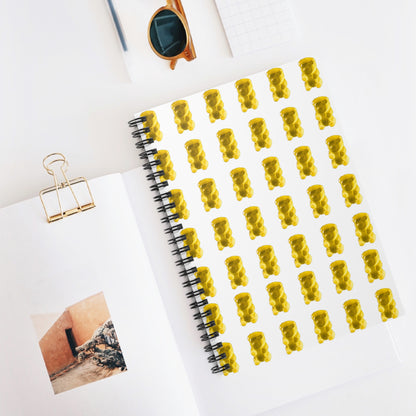 Gummy Bear Themed (Yellow) Candy Themed Spiral Notebook