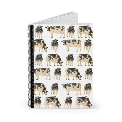 Cow Themed Spiral Bound Notebook