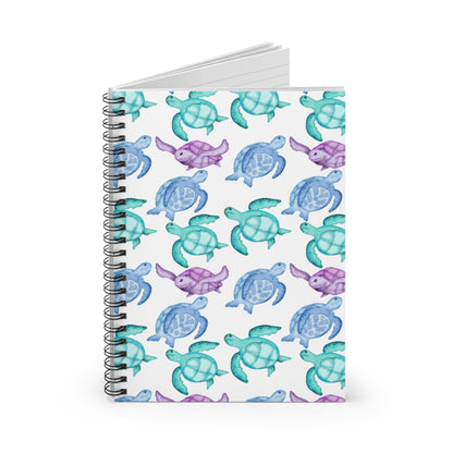 Sea Turtle Theme Spiral Bound Notebook