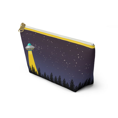 Alien UFO Print Travel Accessory Bag