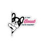 French Bulldog "Is That Smut You're Reading" Vinyl Indoor/Outdoor Sticker