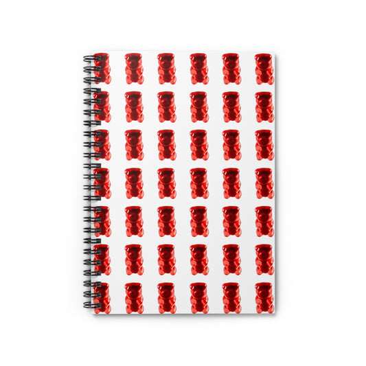 Gummy Bear Themed (Red) Candy Spiral Notebook