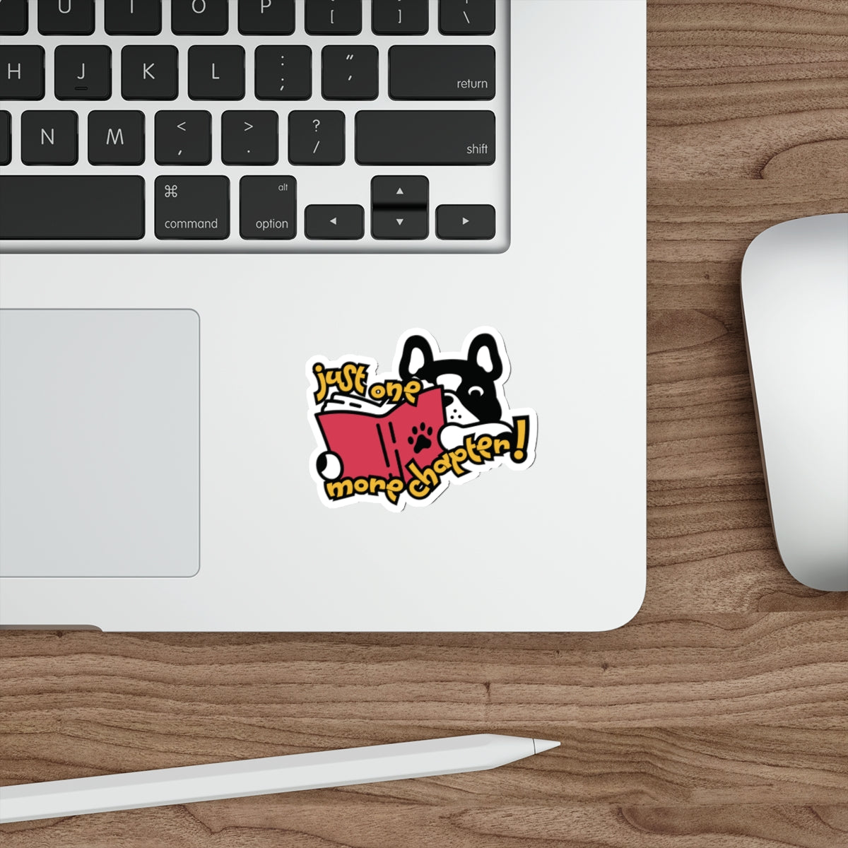 French Bulldog "One More Chapter" Vinyl Indoor/Outdoor Sticker