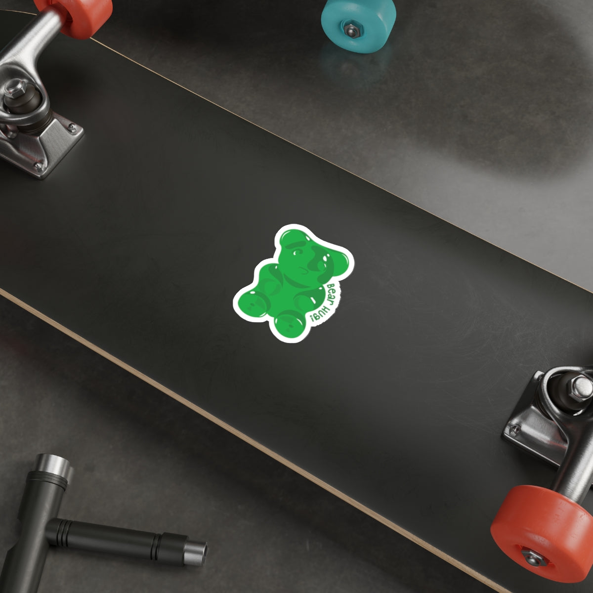 Green Gummy Themed Indoor/Outdoor Vinyl Die Cut Sticker