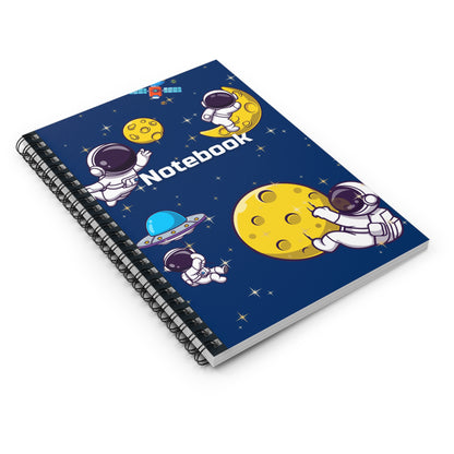 Astronaut Themed Spiral Bound Notebook