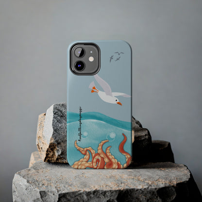 Seagull vs Octopus Series iPhone (11-15 Pro, Plus, Max, Mini) Tough Case