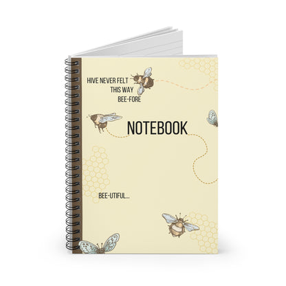 Bee Themed Spiral Bound Notebook