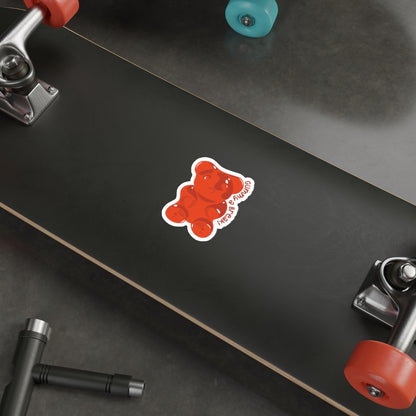 Red Gummy Themed Indoor/Outdoor Die Cut Vinyl Sticker