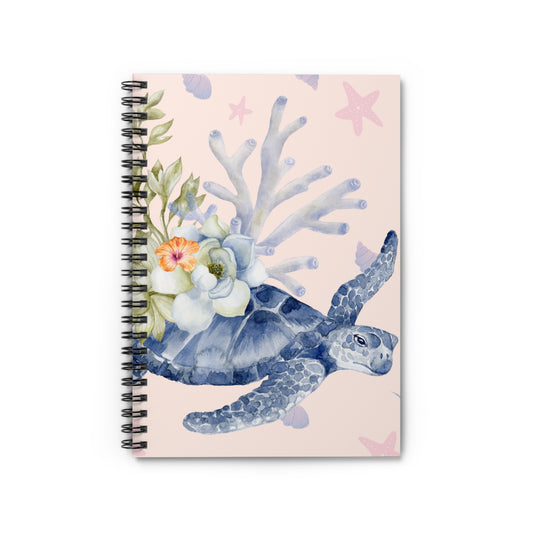 Sea Turtle Theme Spiral Bound Notebook