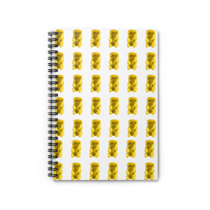 Gummy Bear Themed (Yellow) Candy Themed Spiral Notebook