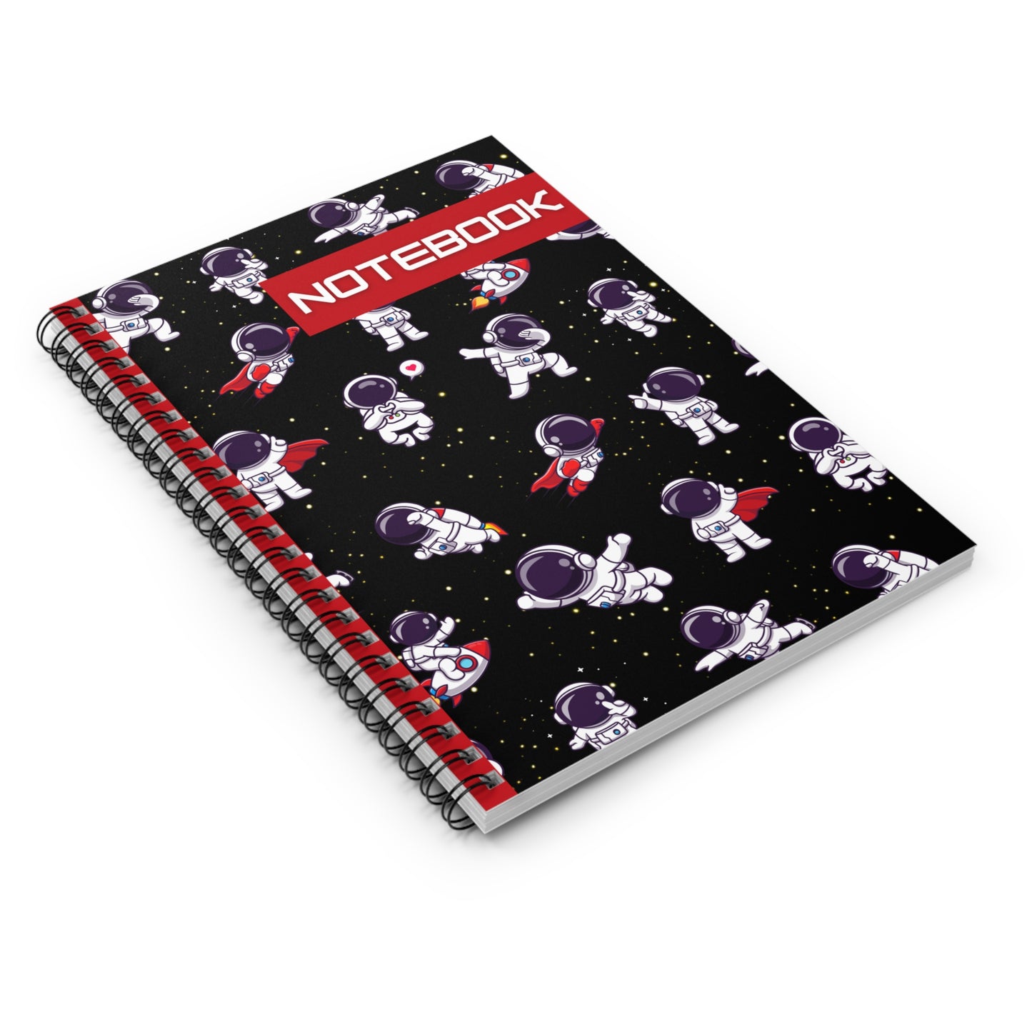 Astronaut Themed Spiral Bound Notebook