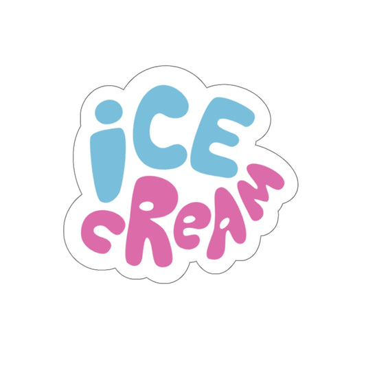 Summer Ice Cream Indoor/Outdoor Die Cut Vinyl Sticker