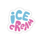 Summer Ice Cream Indoor/Outdoor Die Cut Vinyl Sticker