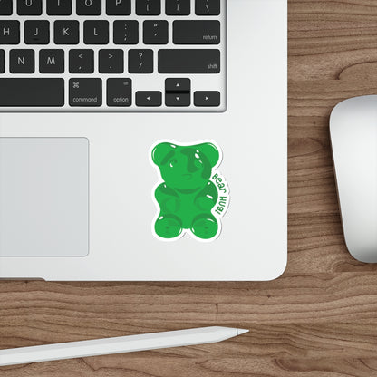 Green Gummy Themed Indoor/Outdoor Vinyl Die Cut Sticker