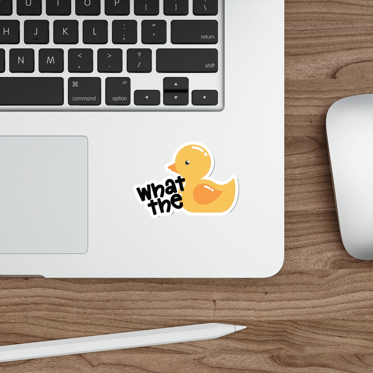 What The Rubber Duck Themed Indoor/Outdoor Die Cut Vinyl Sticker