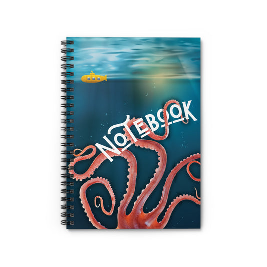 Octopus Vs Sub Spiral Bound Notebook