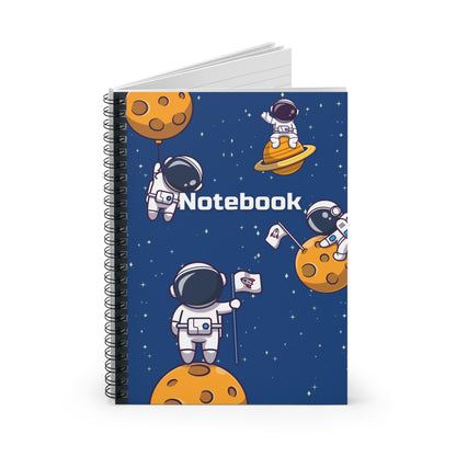 Astronaut Themed Spiral Bound Notebook