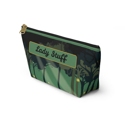 Green Forest Print Travel Accessory Bag - A Great Gift For Her!