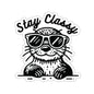 Otter Stay Classy Die Cut Indoor Outdoor Vinyl Sticker