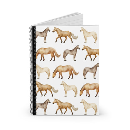 Horse Themed Spiral Bound Notebook