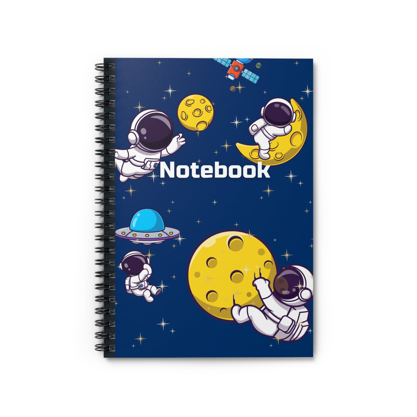 Astronaut Themed Spiral Bound Notebook