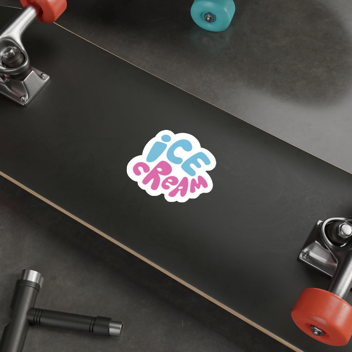 Summer Ice Cream Indoor/Outdoor Die Cut Vinyl Sticker