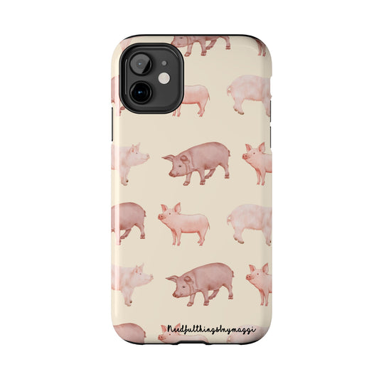 Pig Farm Series iPhone (11-15 Pro, Plus, Max, Mini) Tough Case