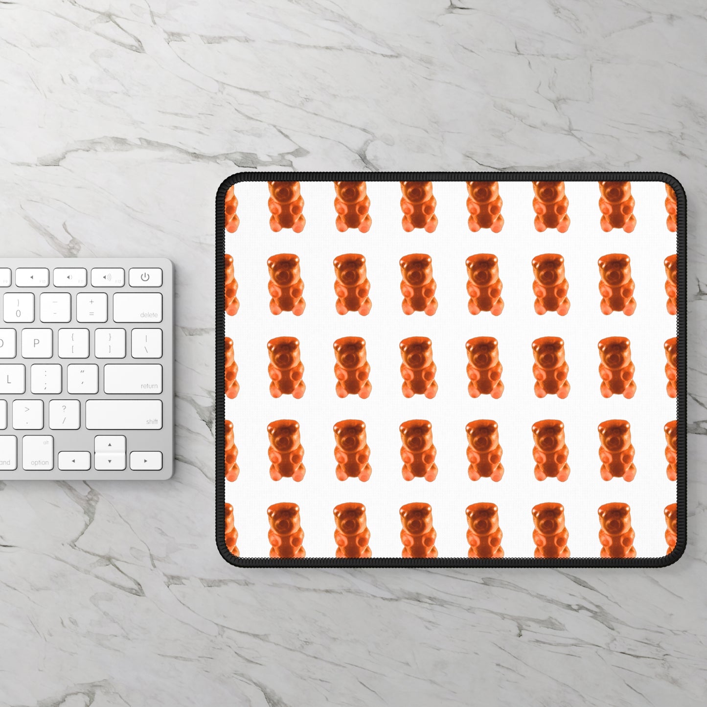 Orange Gummy Bear Gaming Mouse Pad