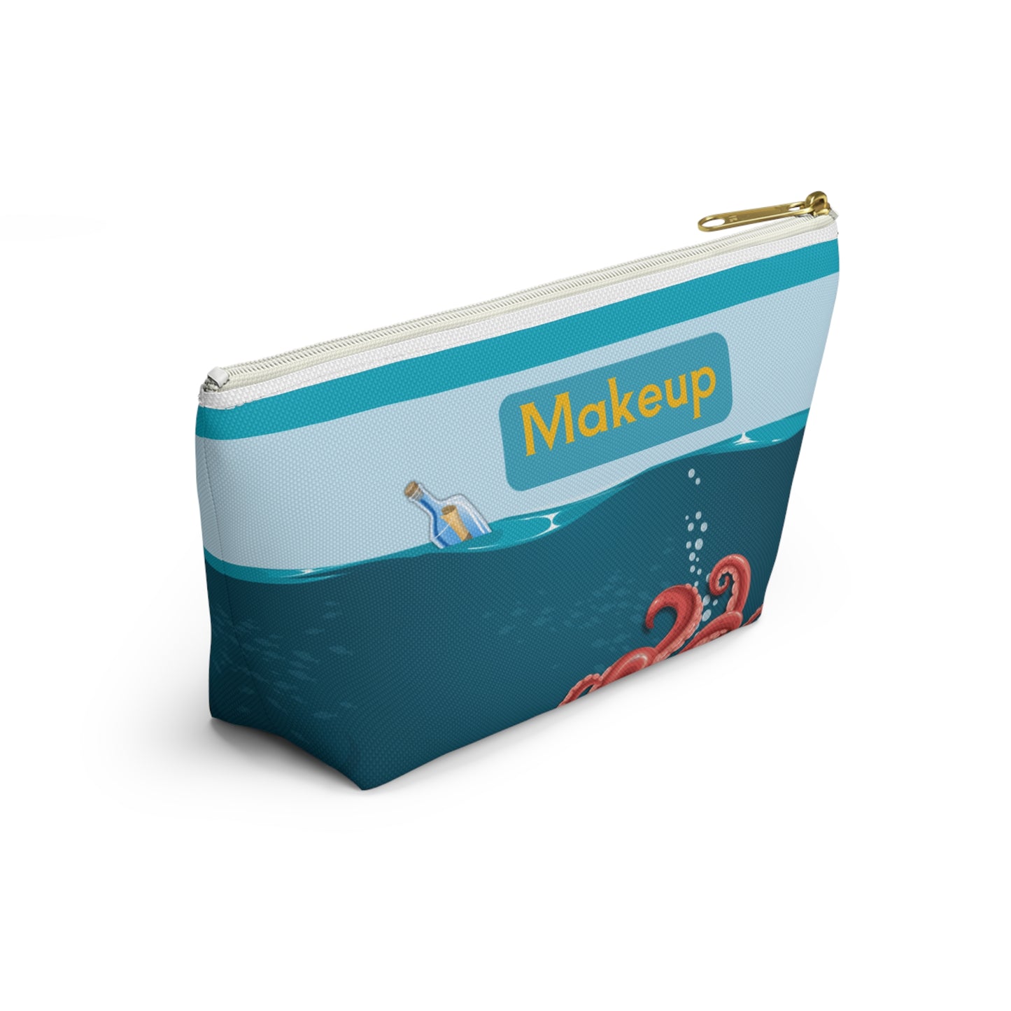 Message in a Bottle Cosmetic Bag for Ocean Adventures