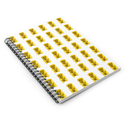 Gummy Bear Themed (Yellow) Candy Themed Spiral Notebook