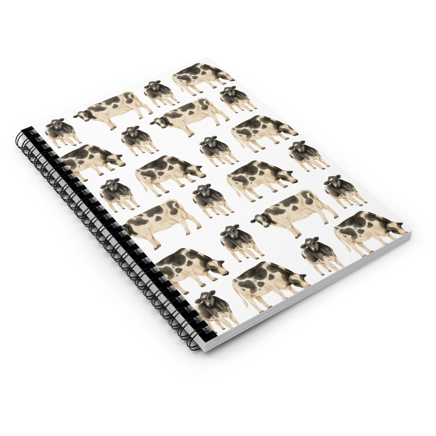 Cow Themed Spiral Bound Notebook