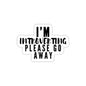 I'm Introverting Please Go Away Indoor/Outdoor Vinyl Sticker