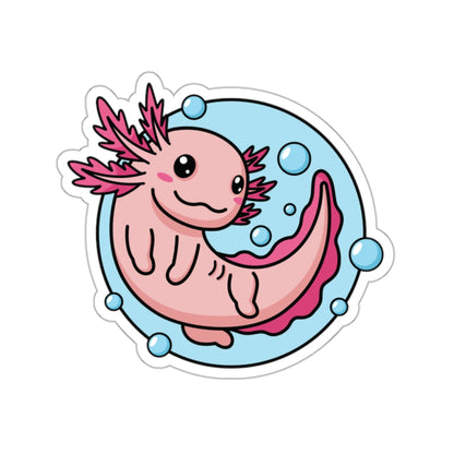 Pink Axolotl Die Cut Vinyl Indoor/Outdoor Sticker