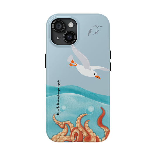 Seagull vs Octopus Series iPhone (11-15 Pro, Plus, Max, Mini) Tough Case