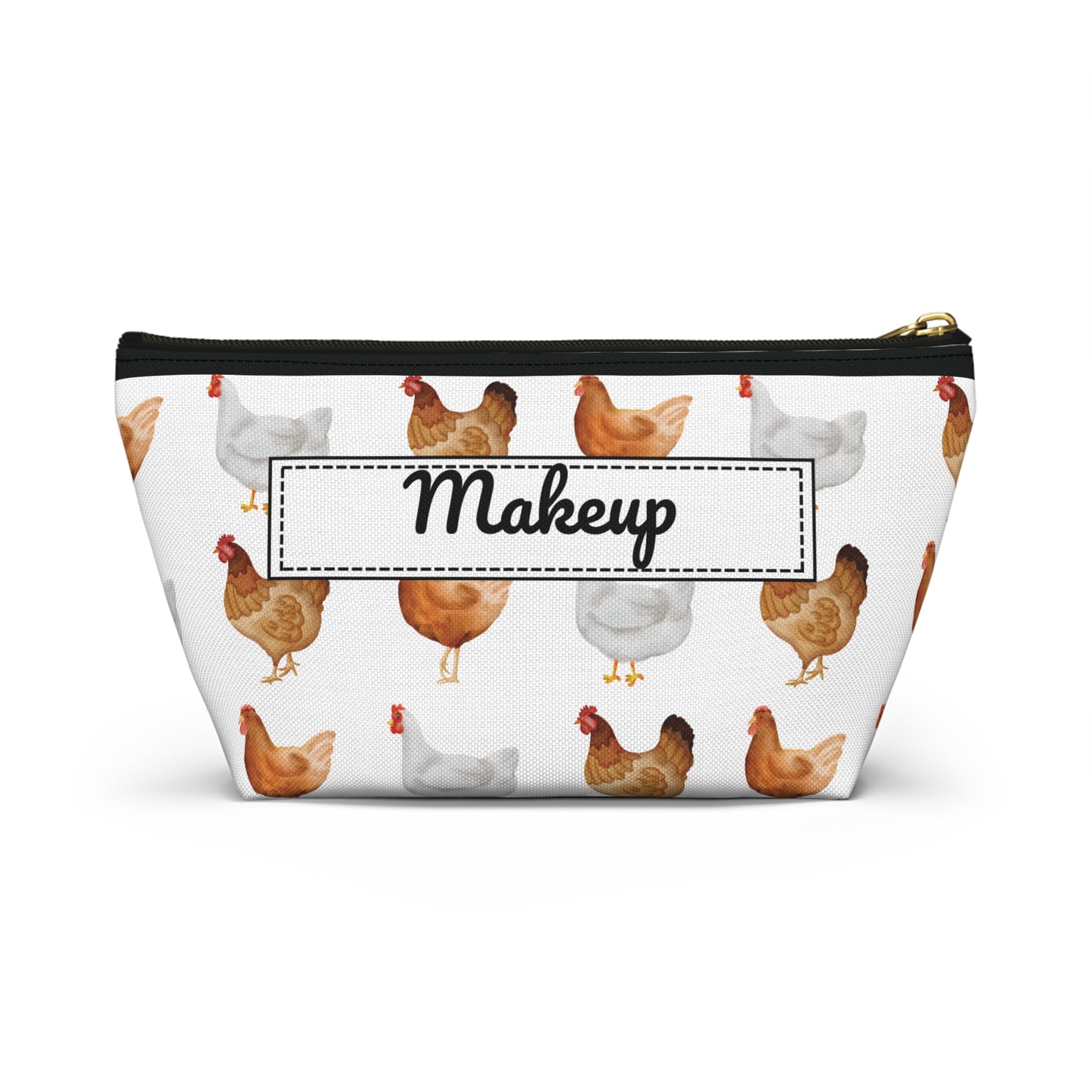 Farm Chicken Print Travel Accessory Bag - Organize your Coop!